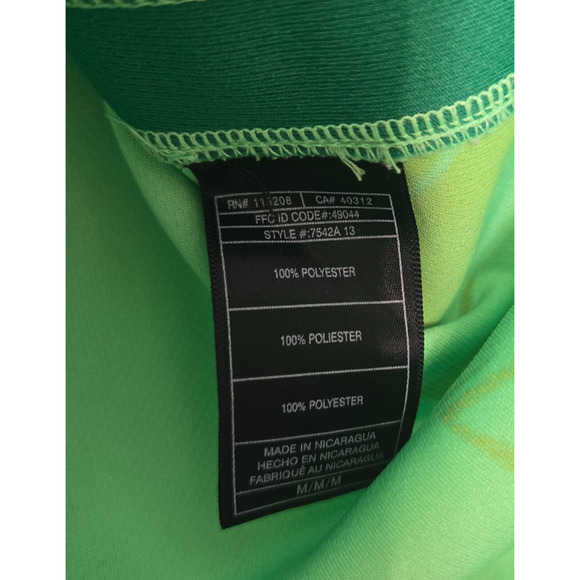 Adidas Mens Notre Dame Jersey Medium Green Fighting Irish Game Issued Basketball - Picture 8 of 10